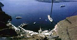 Santorini - funicular railway.